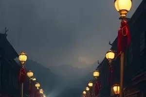 纪录片《拾荒者手记》横版海报，清晨回收站与推车轮影